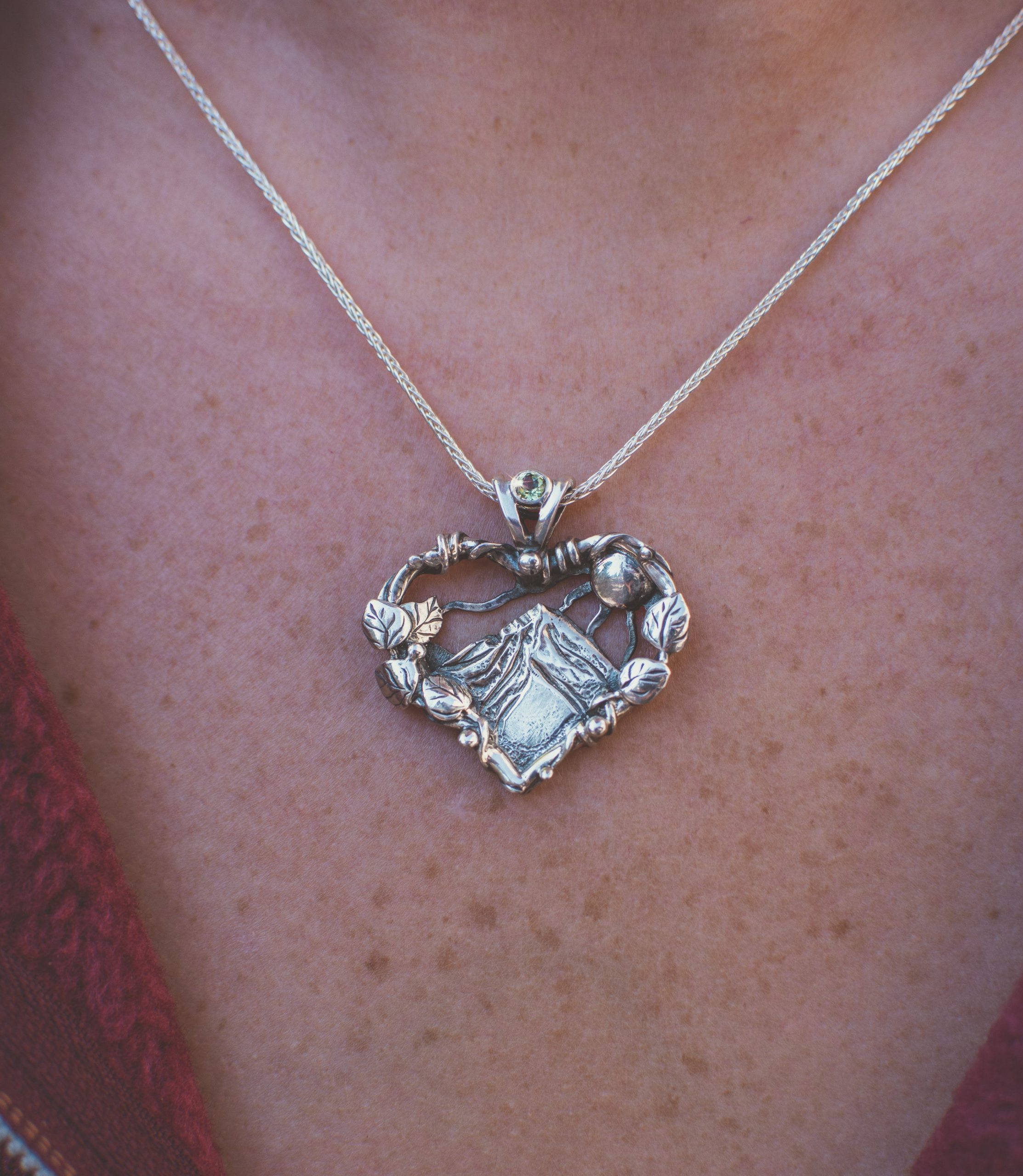 Aspen Heart Stone Pendant