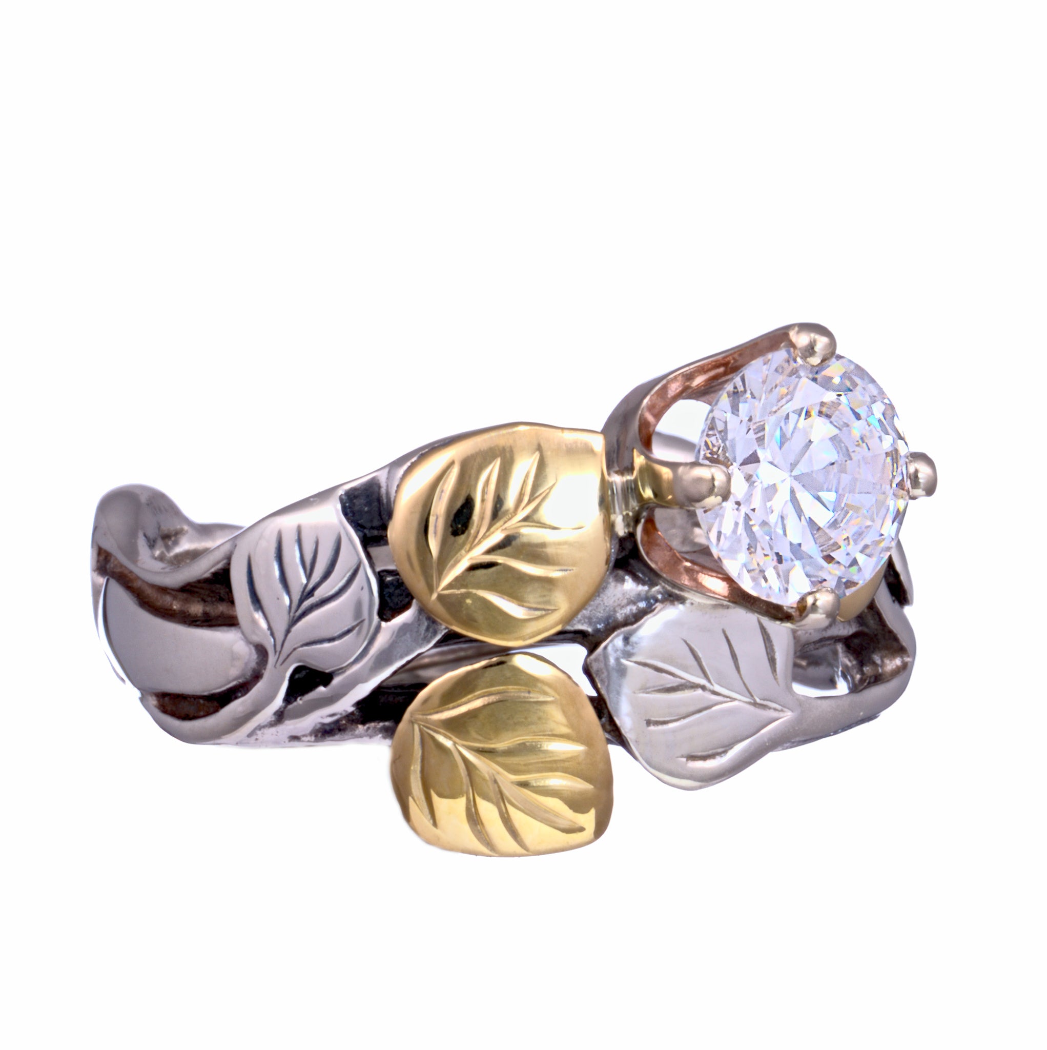 Light Aspen Ring with CZ - Image 3