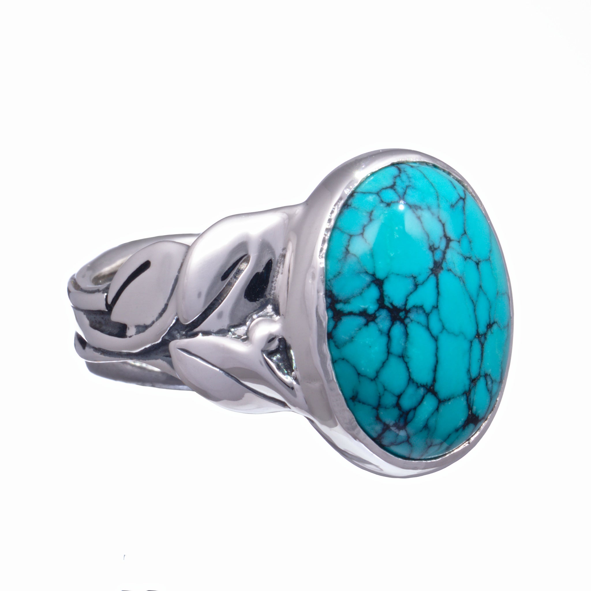 Floral Leaf Ring - Image 3