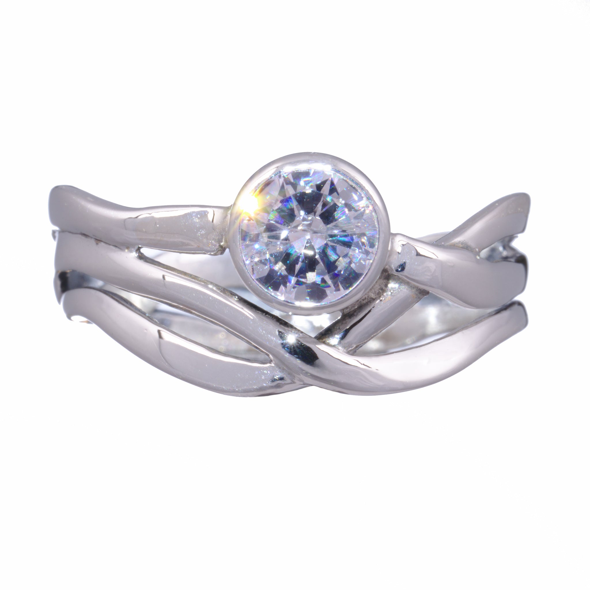 Women's Three Branch Ring with Birthstone - Image 5