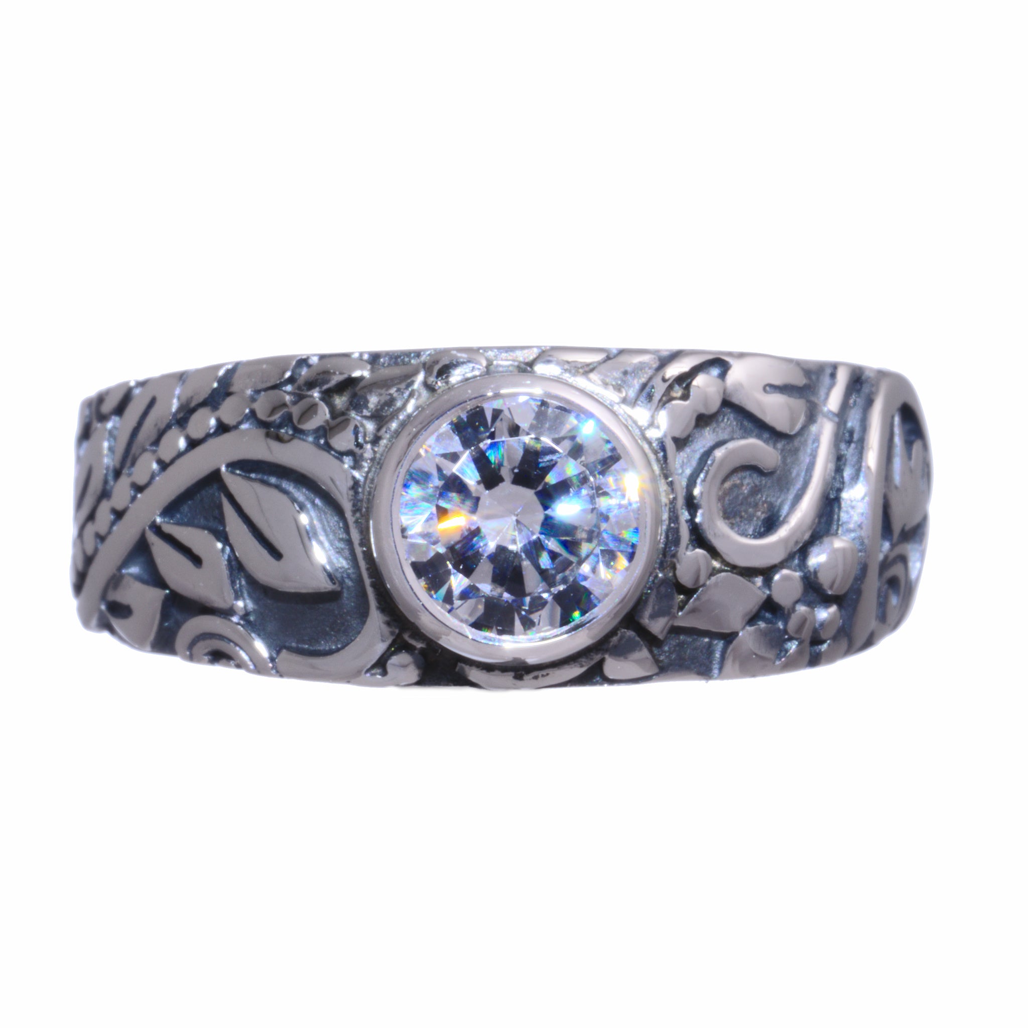 Tapered Victorian Ring with Birthstone