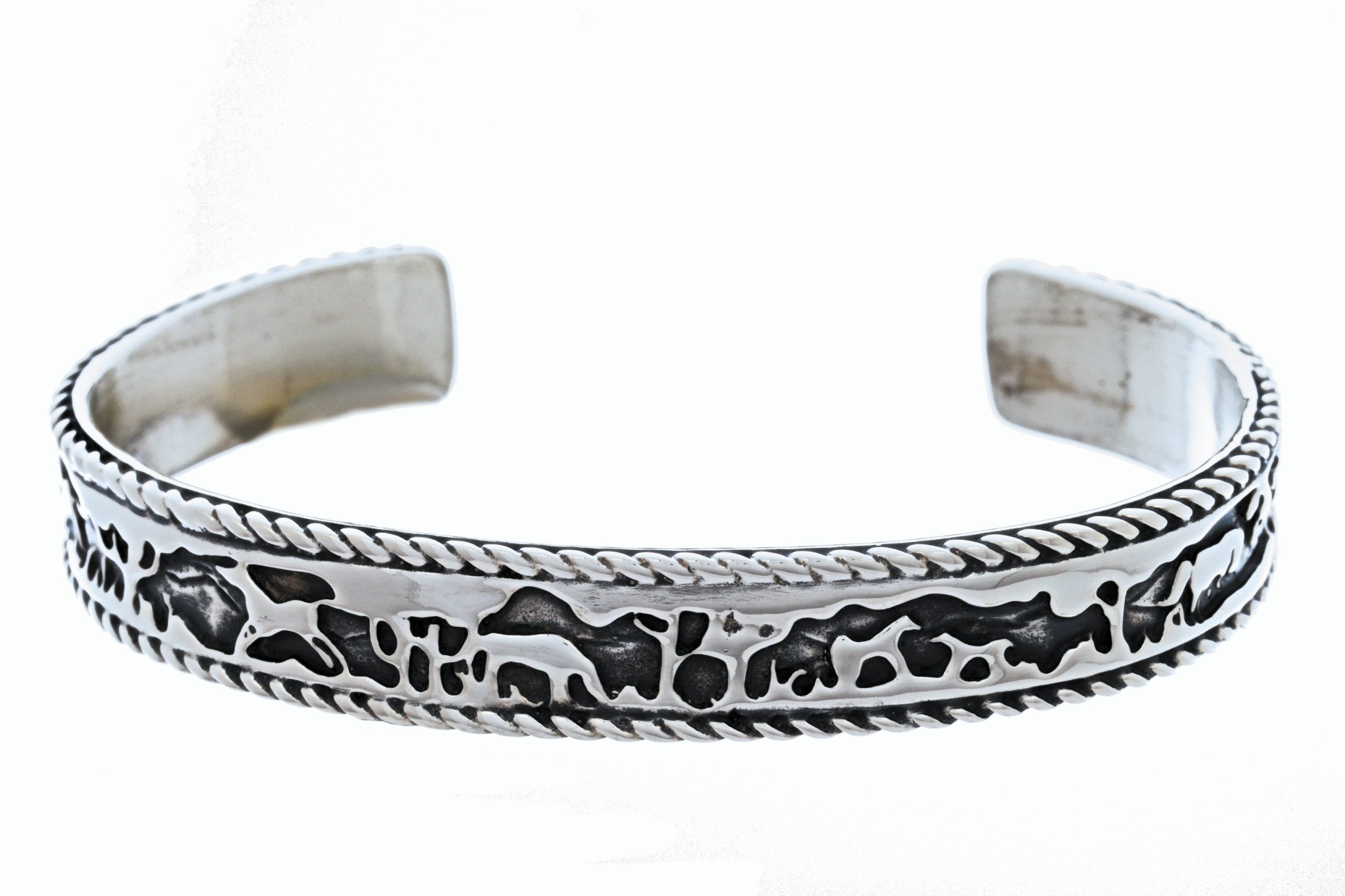 Western Horse Story Cuff Bracelet